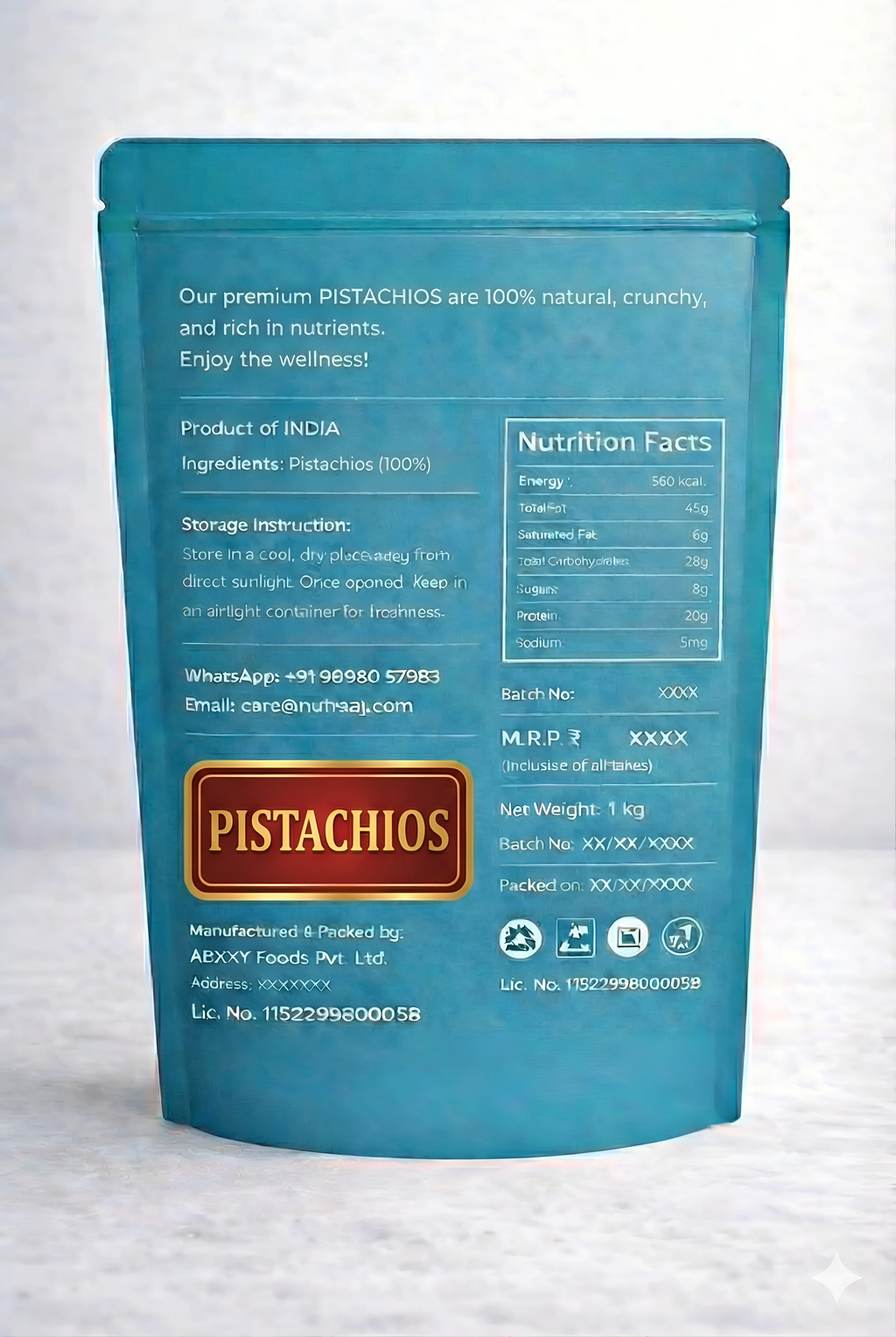 Enjoy the perfect combination of premium Cashew W320 and crunchy California Pistachios in one value-packed combo.